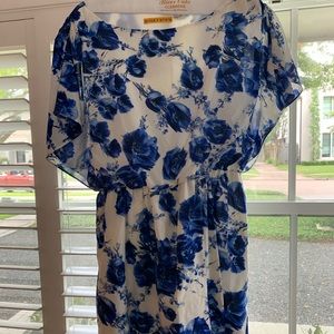 Blue and White Alice + Olivia Dress | M Dress in Great Condition